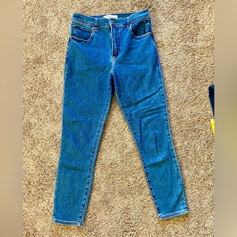 Abercrombie & Fitch Super Skinny Ankle High Rise Jeans